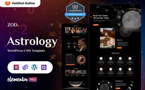 Zodiec - Astrology And Horoscope WordPress Elementor Theme theme free